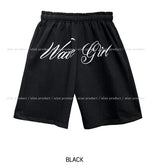Girls フロントレタリングバミューダパンツ