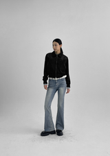 [B-DENIM] LOW SLIM BOOTS-CUT 037