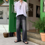 LMN アベスラブワイドデニムパンツ (2カラー)