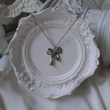 [I-DLE Minnie Necklace] Ballet Ribbon Necklace (Stainless Steel)
