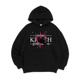 メルティング ロゴ フード Tシャツ ブラック