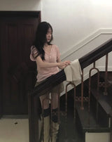 list button loose short sleeve tee