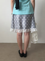 Vert polka dot skirt (2color)