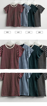 ロッティーカラーリングダナラストライプショートスリーブTシャツ