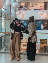 Beary Balloon Brushed Wide Pants