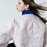 [UNISEX] リバーシブル "ワールドピース" パッデッドボンバージャケット