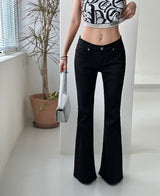 Basic Low-Rise Bootcut Pants
