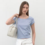 (Z-T-6808)ESSENTIAL SQUARE NECK TEE