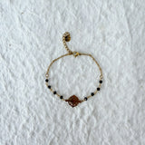 Onyx Floral Bracelet
