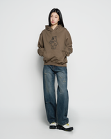 26SS レディース セミブーツカット ウォッシュデニムパンツ