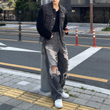 DP725013534026 ブラックジーンズデニムベスト