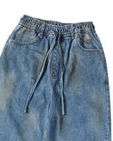 26SS WOMAN ダーティウォッシュドワイドデニムパンツ