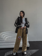 [U-BASIC] Soft Ribbed Round Crop Long Sleeve