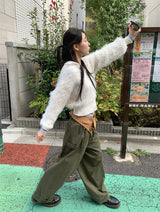 BALLOON SNAP WIDE PANTS (3C)