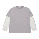 24FW ダブルレイヤーワッフルロングスリーブ グレー