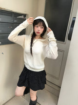 リコガーリッシュドットカンカンシャーリングスカート