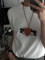[Real Leather] ステッチクリップサングラスホルダー