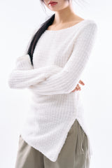 アクイラ ヘアリーボタンTシャツ