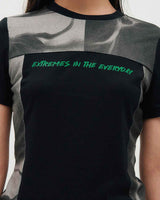 ブロックグラフィックSS Tシャツ_ ブラック