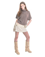 TOFFEE KNIT MINI SKIRTS [IVORY]