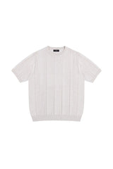 Linen Blend Knit T-Shirt