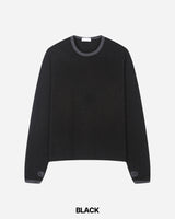 ラブクロップコントラストニット