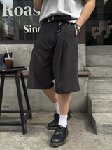 ローラン キーリング ストライプ バミューダパンツ