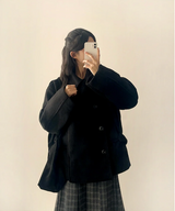 Pony Thick Belt Double High Neck Coat