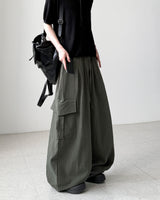 Linen Balloon Cargo Pants