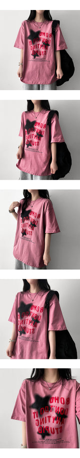 トミー オーバーサイズフィット半袖Tシャツ