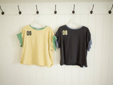BUTTON DOUBLE SLEEVE T (YELLOW)