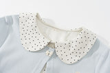 Lielle Dot Collar Layered Top