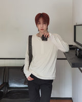 Ullen Wool Henley Neck Double Long Sleeve Tee