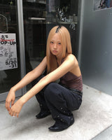 メッシュホルタートップ