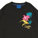 スタンダードエキゾチックパルムツリーショートスリーブTシャツ (UNISEX)_SYS6TS08BK