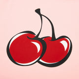 SIGNATURE BIG CHERRY CROP T-SHIRT - LIGHT PINK