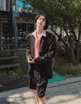 リーグリーンポケットオーバーフィットブレザー (3 color)