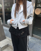 パウダークロップフードジャンパー