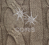 MABEL R-NECK DAMAGE CABLE KNIT UNISEX (2COLOR)