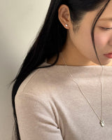 ソルベハートピアス (シルバー)