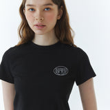 Shape Logo Slim Span T-Shirt Black