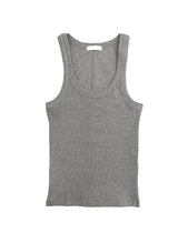 Rimb Minimal Ribbed Sleeveless Top