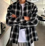 ライフインターシーズンエアーチェックシャツ