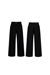 Asymmetric Wide Leg Trousers