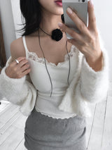 Lace Cap Tank Top