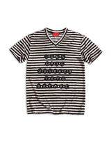 RD ライト ストライプド Vネック Tシャツ