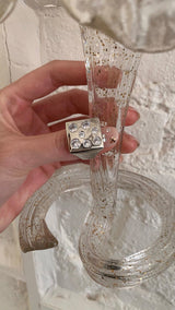 Cubic DOT silver ring SET