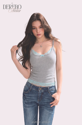 Hot Sagging Lace Sleeveless Top