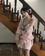 [ オーバーサイズ ] イソップヘビーアルパカルーズフィットカーディガン