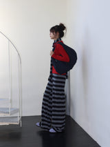 ONE-SHOULDER ELASTIC T (RED)